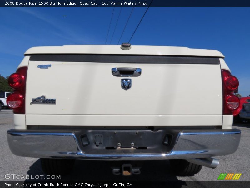 Cool Vanilla White / Khaki 2008 Dodge Ram 1500 Big Horn Edition Quad Cab