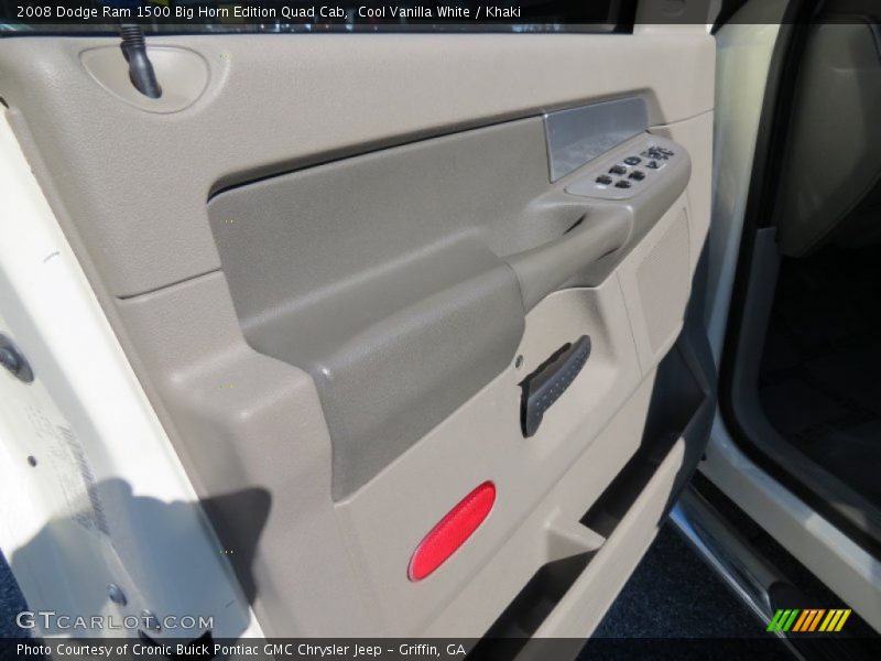 Cool Vanilla White / Khaki 2008 Dodge Ram 1500 Big Horn Edition Quad Cab
