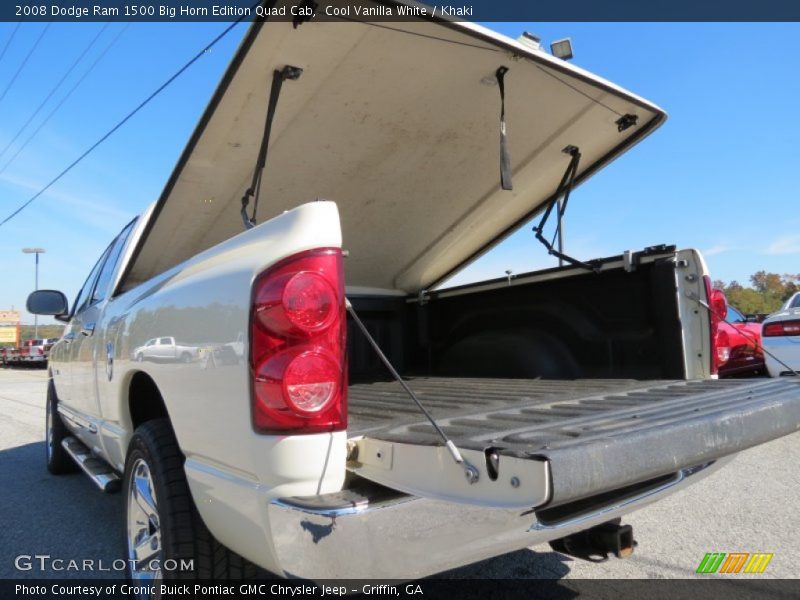Cool Vanilla White / Khaki 2008 Dodge Ram 1500 Big Horn Edition Quad Cab