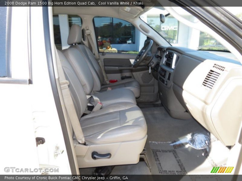 Cool Vanilla White / Khaki 2008 Dodge Ram 1500 Big Horn Edition Quad Cab