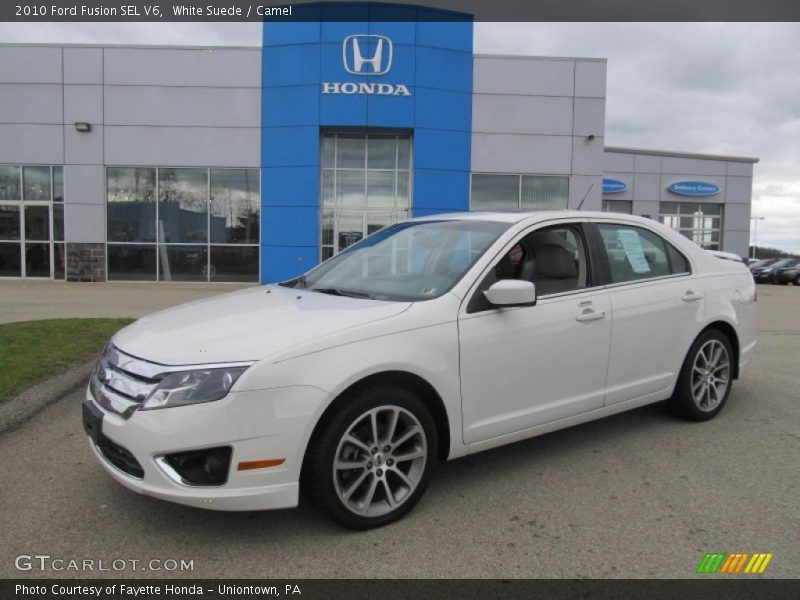 White Suede / Camel 2010 Ford Fusion SEL V6