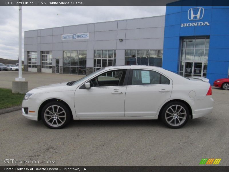 White Suede / Camel 2010 Ford Fusion SEL V6