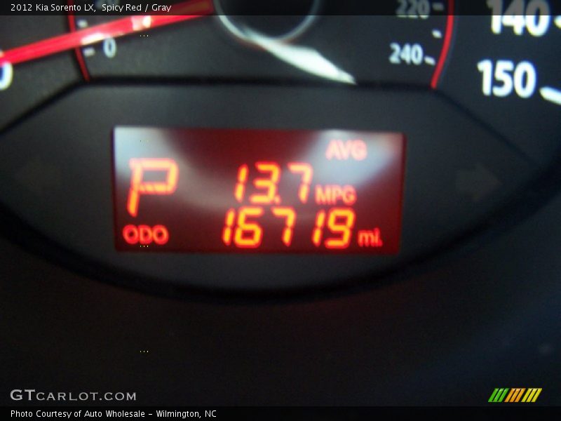 Spicy Red / Gray 2012 Kia Sorento LX