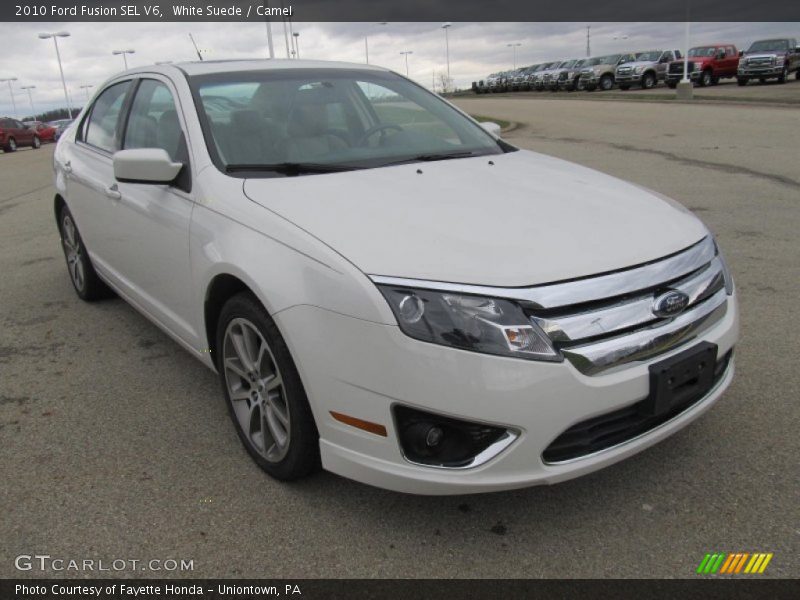 White Suede / Camel 2010 Ford Fusion SEL V6
