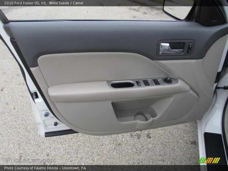 White Suede / Camel 2010 Ford Fusion SEL V6