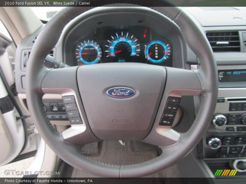 White Suede / Camel 2010 Ford Fusion SEL V6