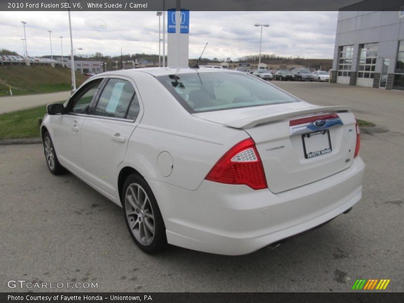White Suede / Camel 2010 Ford Fusion SEL V6