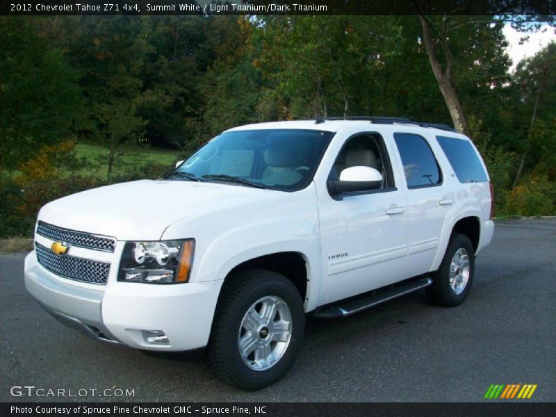 Summit White / Light Titanium/Dark Titanium 2012 Chevrolet Tahoe Z71 4x4