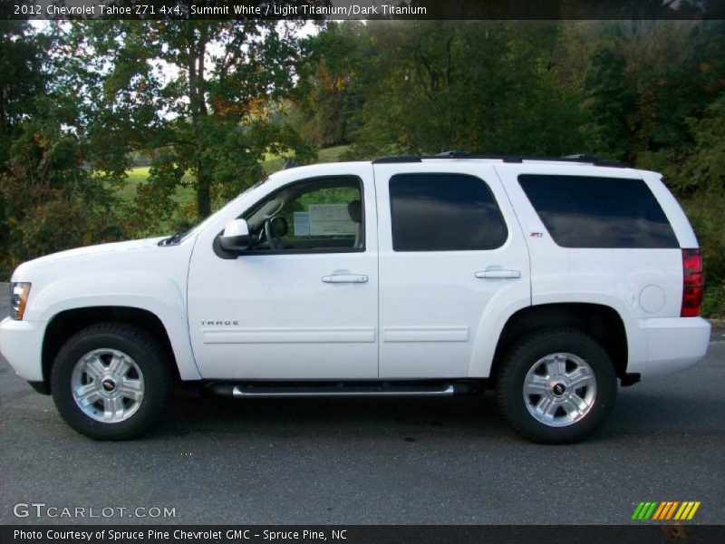 Summit White / Light Titanium/Dark Titanium 2012 Chevrolet Tahoe Z71 4x4