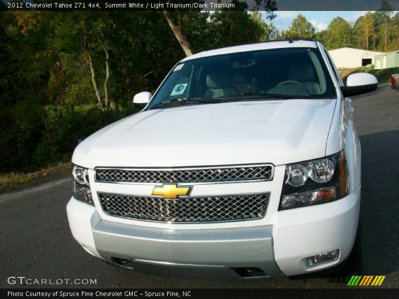 Summit White / Light Titanium/Dark Titanium 2012 Chevrolet Tahoe Z71 4x4