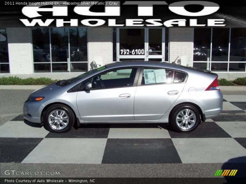 Alabaster Silver Metallic / Gray 2011 Honda Insight Hybrid EX