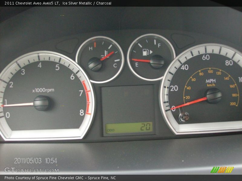 Ice Silver Metallic / Charcoal 2011 Chevrolet Aveo Aveo5 LT