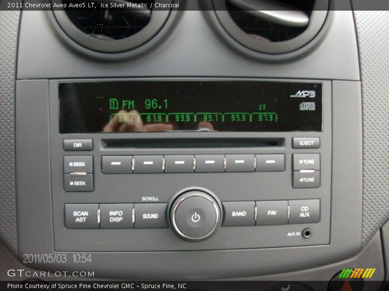 Ice Silver Metallic / Charcoal 2011 Chevrolet Aveo Aveo5 LT