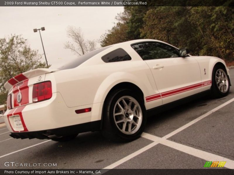 Performance White / Dark Charcoal/Red 2009 Ford Mustang Shelby GT500 Coupe