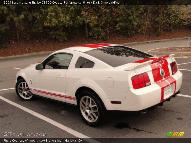 Performance White / Dark Charcoal/Red 2009 Ford Mustang Shelby GT500 Coupe