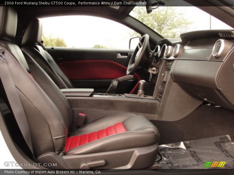 Performance White / Dark Charcoal/Red 2009 Ford Mustang Shelby GT500 Coupe