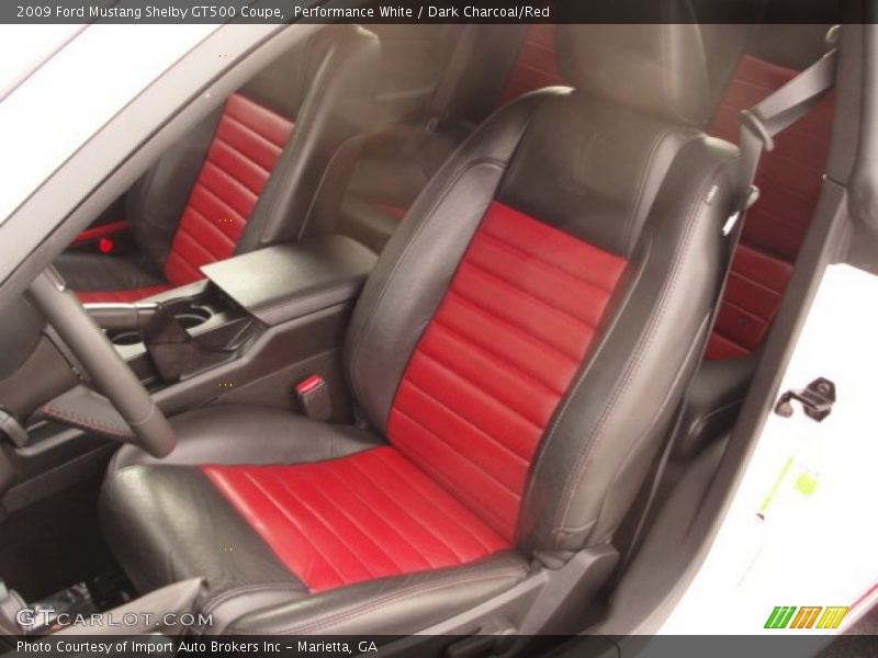 Performance White / Dark Charcoal/Red 2009 Ford Mustang Shelby GT500 Coupe