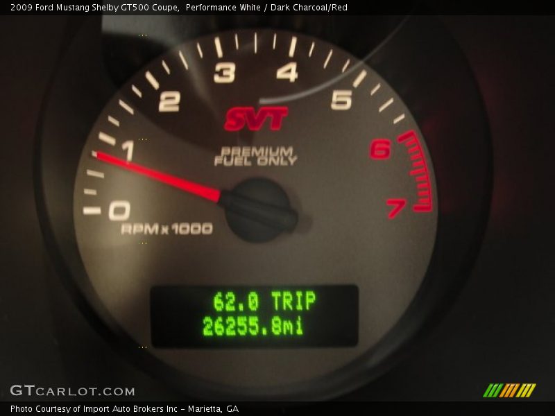 Performance White / Dark Charcoal/Red 2009 Ford Mustang Shelby GT500 Coupe