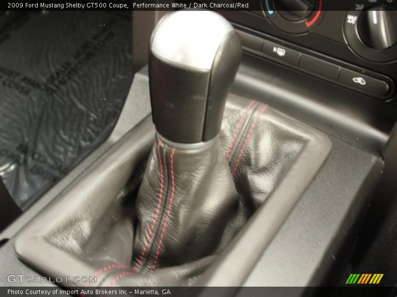 Performance White / Dark Charcoal/Red 2009 Ford Mustang Shelby GT500 Coupe