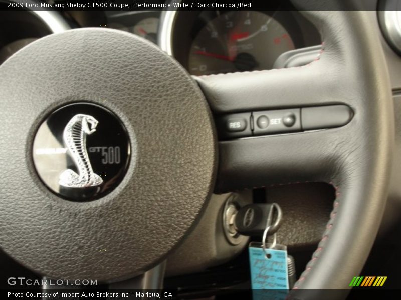 Performance White / Dark Charcoal/Red 2009 Ford Mustang Shelby GT500 Coupe