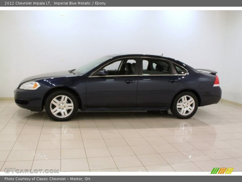 Imperial Blue Metallic / Ebony 2012 Chevrolet Impala LT