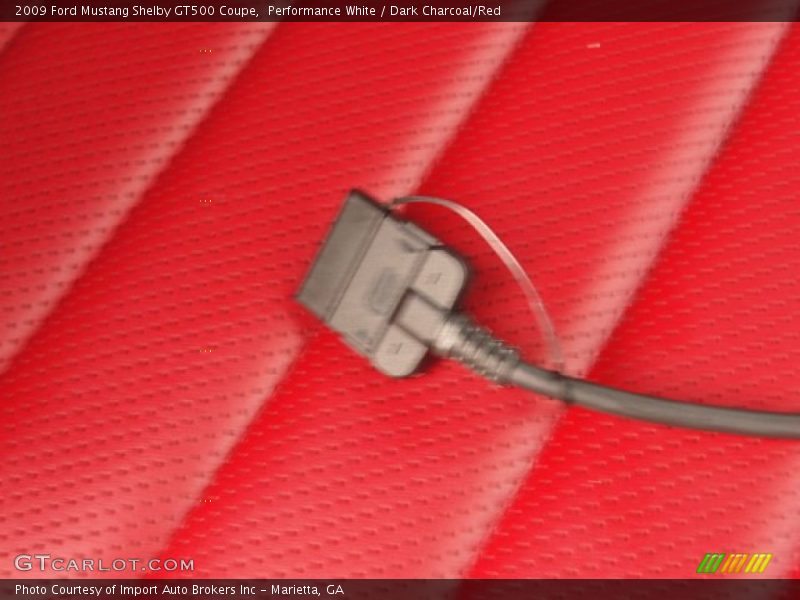 Performance White / Dark Charcoal/Red 2009 Ford Mustang Shelby GT500 Coupe