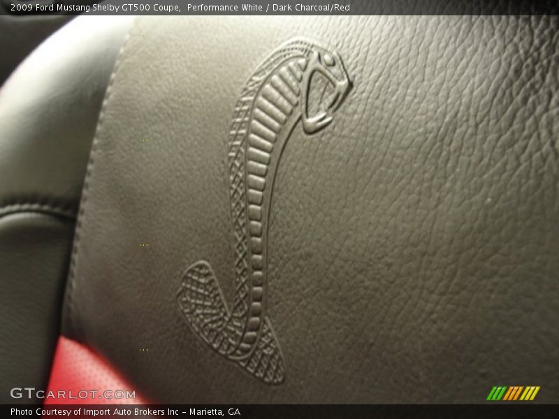 Performance White / Dark Charcoal/Red 2009 Ford Mustang Shelby GT500 Coupe