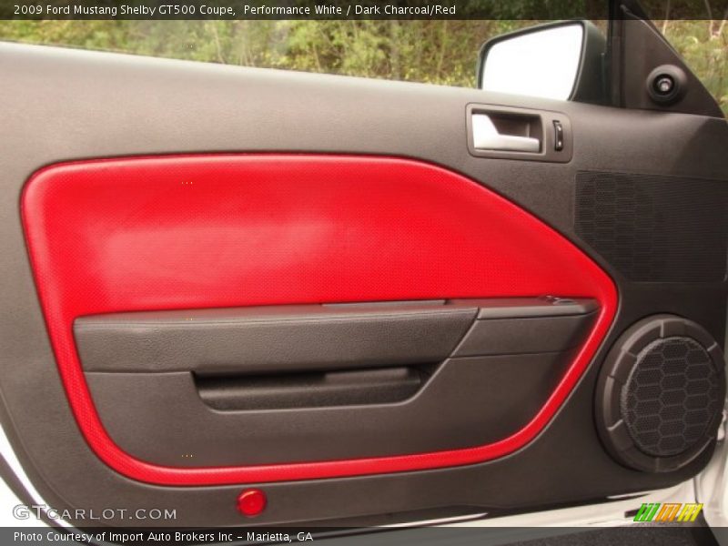 Performance White / Dark Charcoal/Red 2009 Ford Mustang Shelby GT500 Coupe
