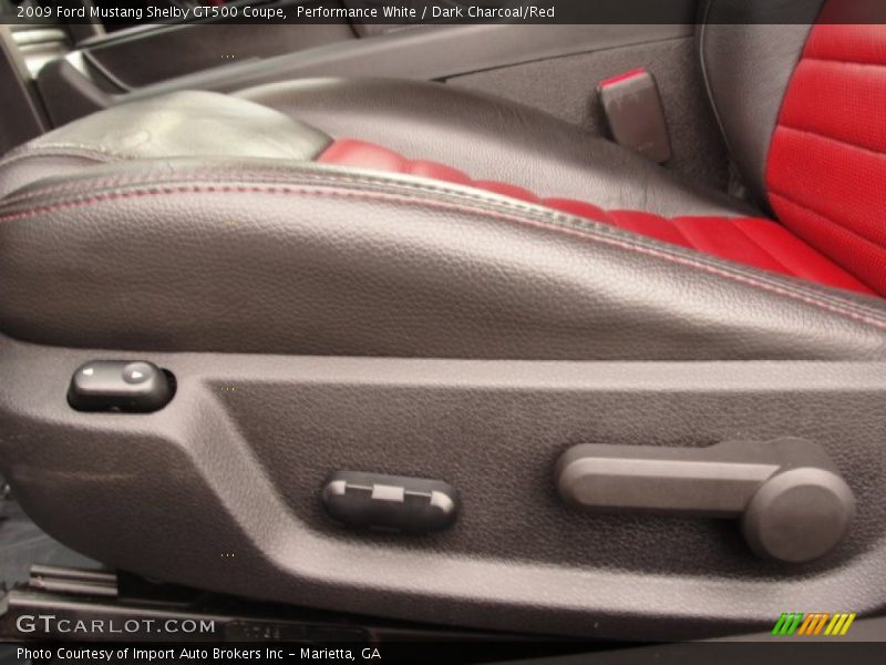 Performance White / Dark Charcoal/Red 2009 Ford Mustang Shelby GT500 Coupe