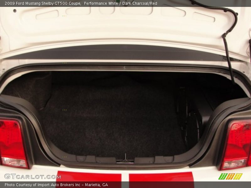 Performance White / Dark Charcoal/Red 2009 Ford Mustang Shelby GT500 Coupe