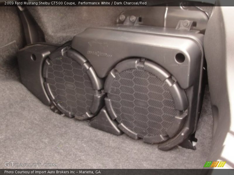 Performance White / Dark Charcoal/Red 2009 Ford Mustang Shelby GT500 Coupe