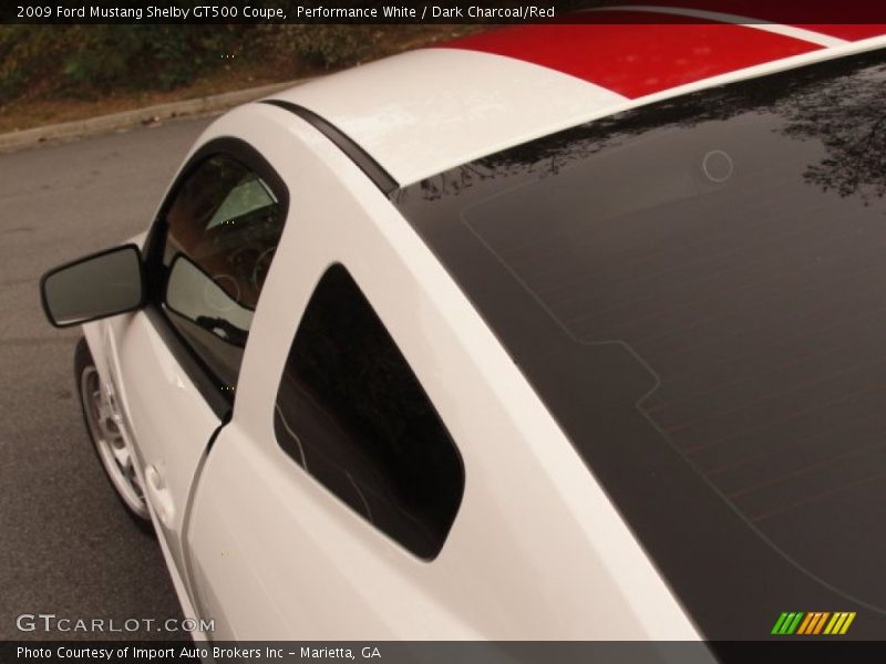 Performance White / Dark Charcoal/Red 2009 Ford Mustang Shelby GT500 Coupe