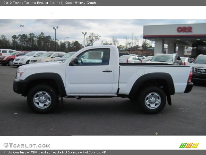 Super White / Graphite 2012 Toyota Tacoma Regular Cab 4x4