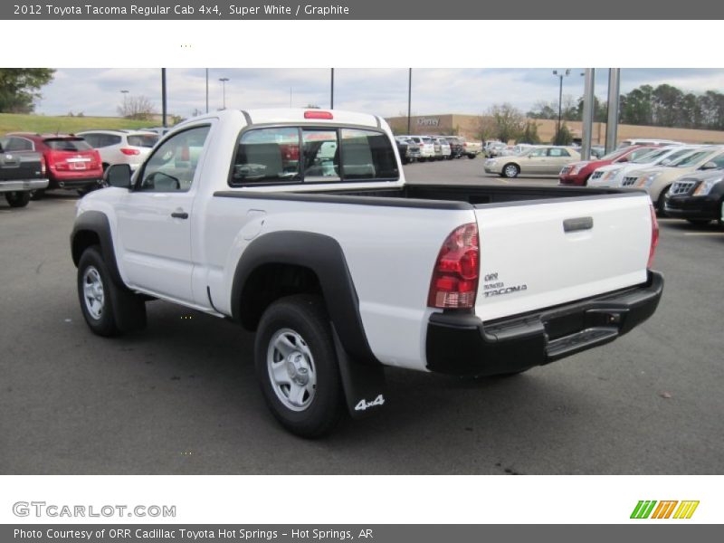 Super White / Graphite 2012 Toyota Tacoma Regular Cab 4x4