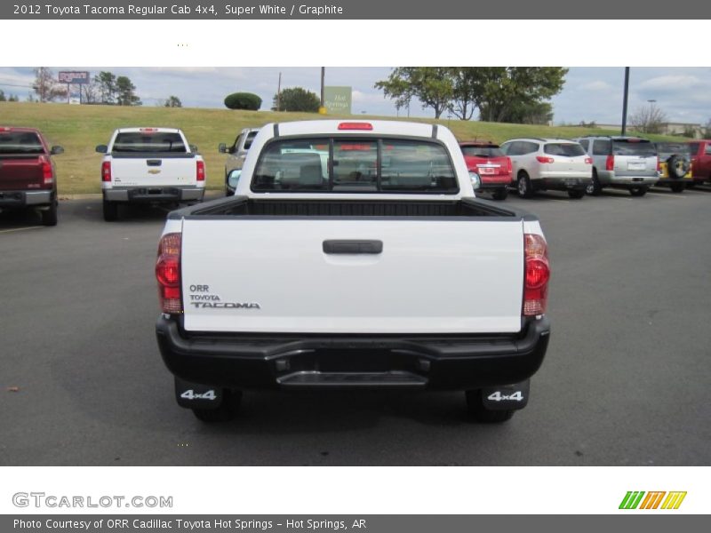Super White / Graphite 2012 Toyota Tacoma Regular Cab 4x4