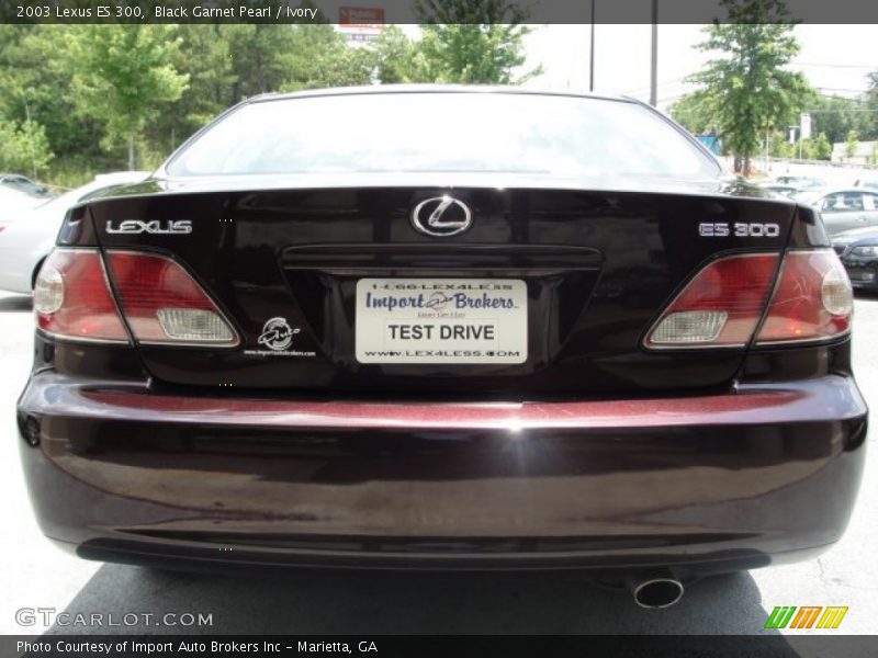Black Garnet Pearl / Ivory 2003 Lexus ES 300
