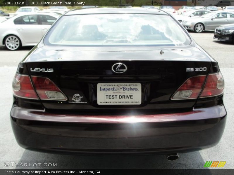 Black Garnet Pearl / Ivory 2003 Lexus ES 300