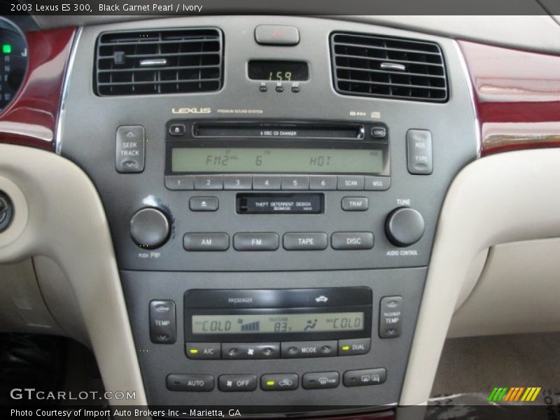Black Garnet Pearl / Ivory 2003 Lexus ES 300
