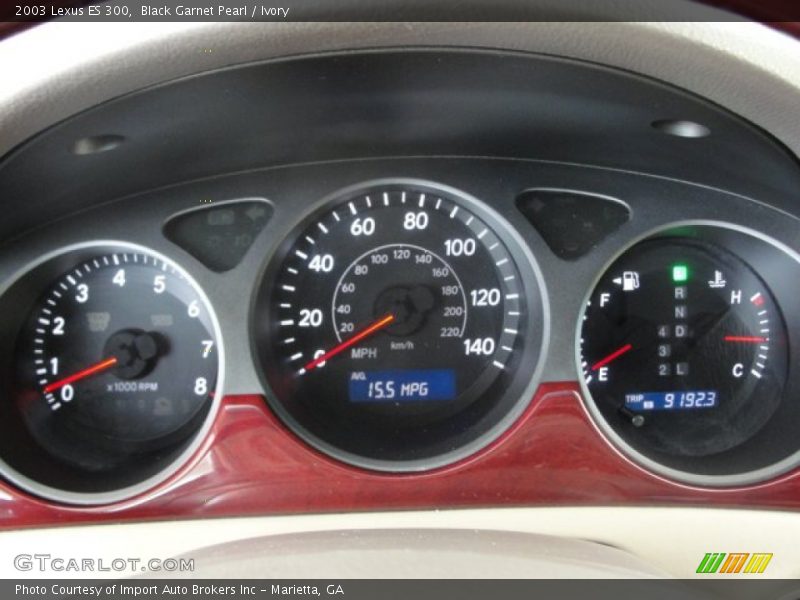 Black Garnet Pearl / Ivory 2003 Lexus ES 300