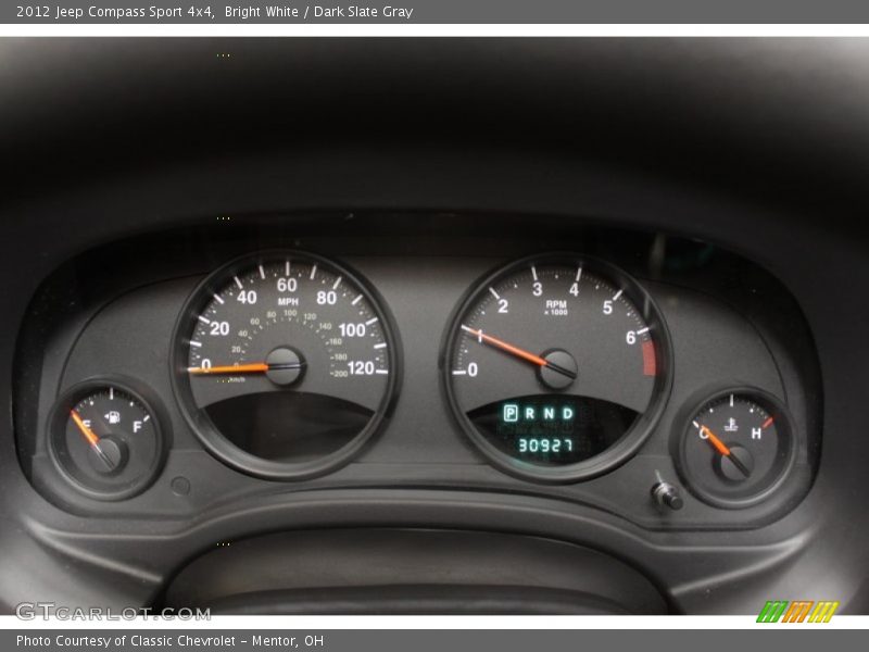  2012 Compass Sport 4x4 Sport 4x4 Gauges