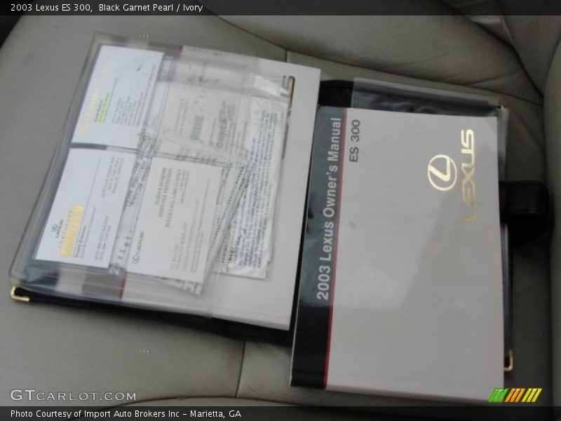 Black Garnet Pearl / Ivory 2003 Lexus ES 300