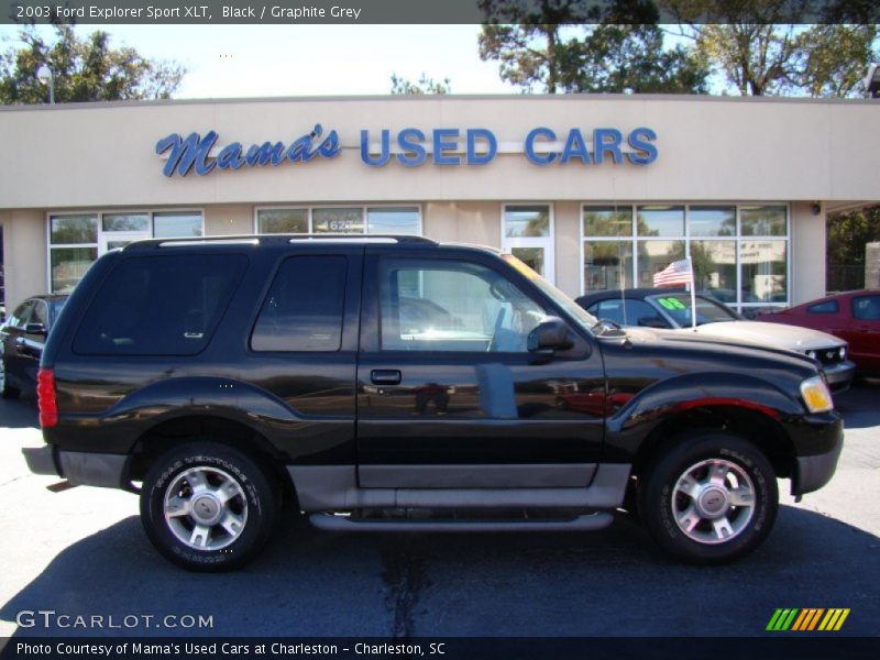 Black / Graphite Grey 2003 Ford Explorer Sport XLT