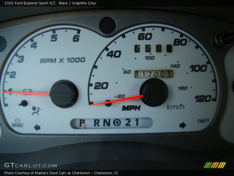 Black / Graphite Grey 2003 Ford Explorer Sport XLT