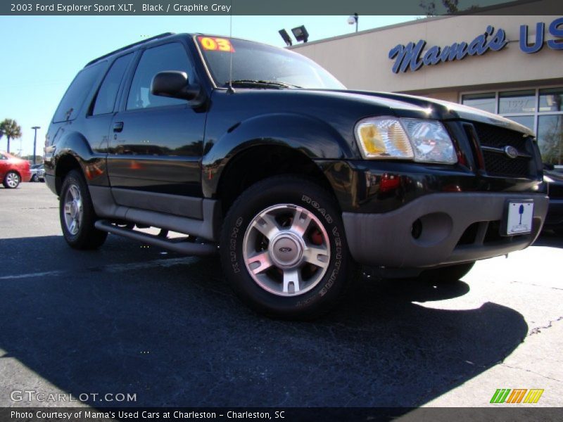 Black / Graphite Grey 2003 Ford Explorer Sport XLT