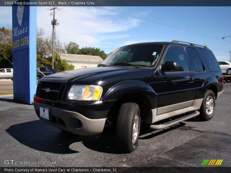 Black / Graphite Grey 2003 Ford Explorer Sport XLT