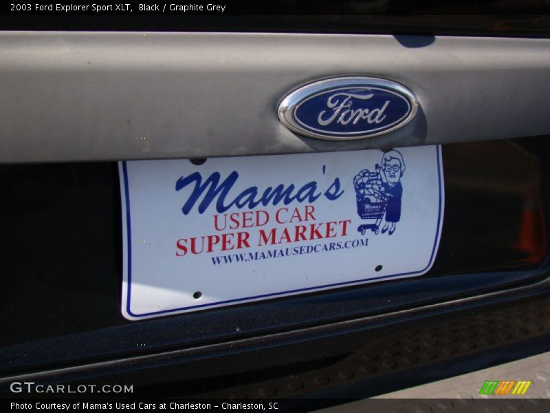 Black / Graphite Grey 2003 Ford Explorer Sport XLT