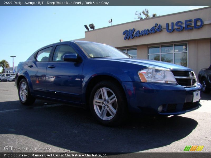Deep Water Blue Pearl / Dark Slate Gray 2009 Dodge Avenger R/T
