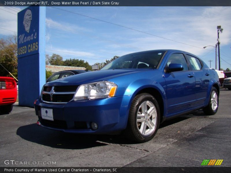 Deep Water Blue Pearl / Dark Slate Gray 2009 Dodge Avenger R/T