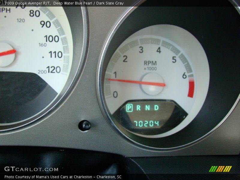 Deep Water Blue Pearl / Dark Slate Gray 2009 Dodge Avenger R/T