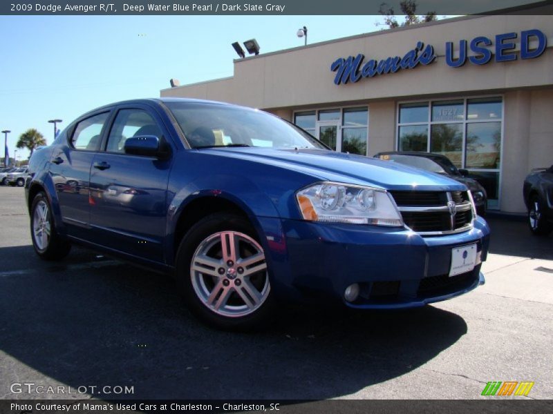 Deep Water Blue Pearl / Dark Slate Gray 2009 Dodge Avenger R/T
